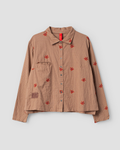 SanDahlia blouse Ewa i Walla blouse checked Sussie 44166 AW25 dark plum Ewa i Walla blouse checked Sussie 44166 AW25 dark plum