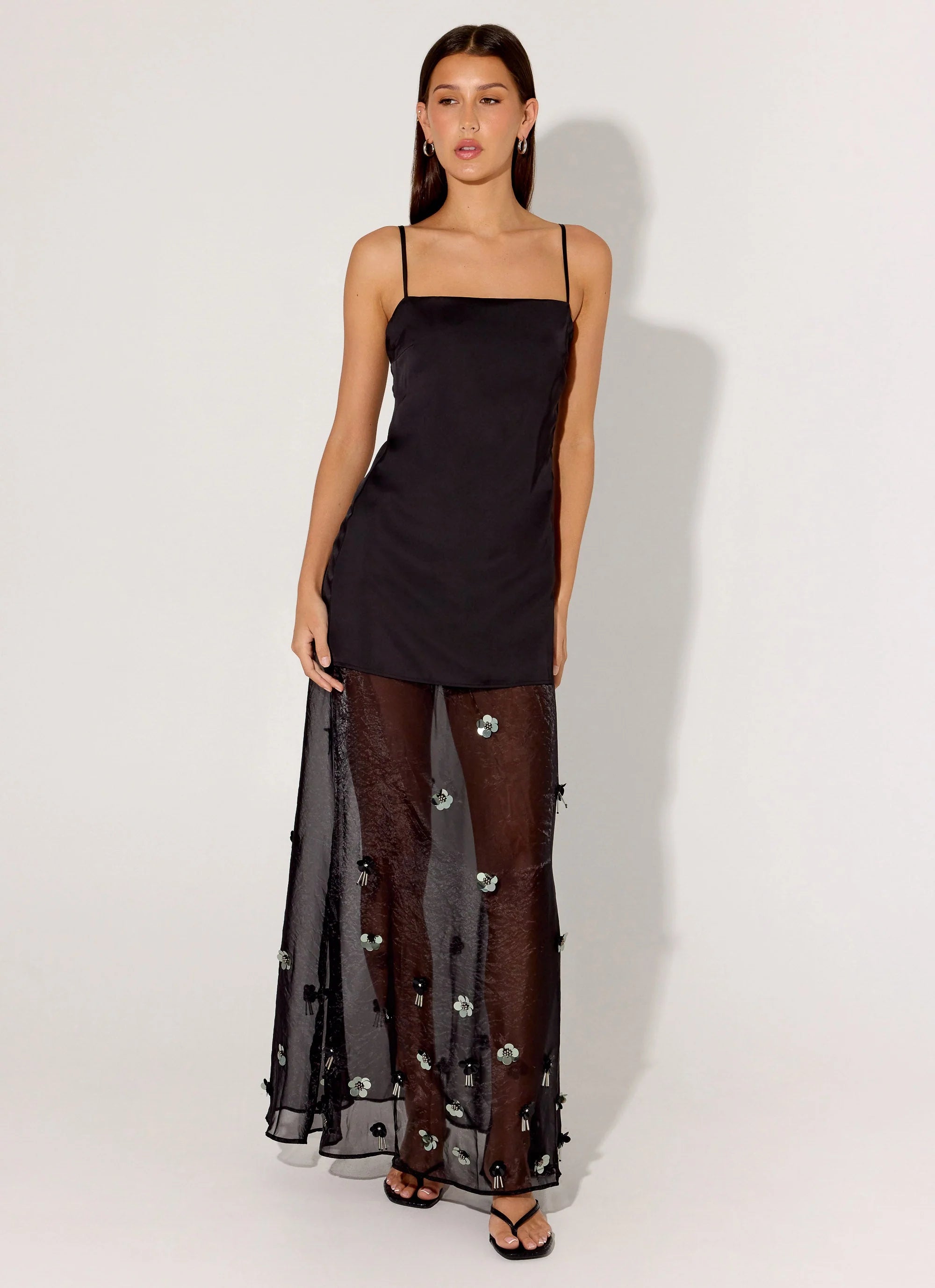 Jesiah Embellished Maxi Dress - Black