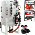Abrasive Blast Pot, Stationary, 20.0 cu. ft. (570 L), Pressure Hold, Electric, Single Outlet, w/Cord-Mounted Abrasive Cut-Off