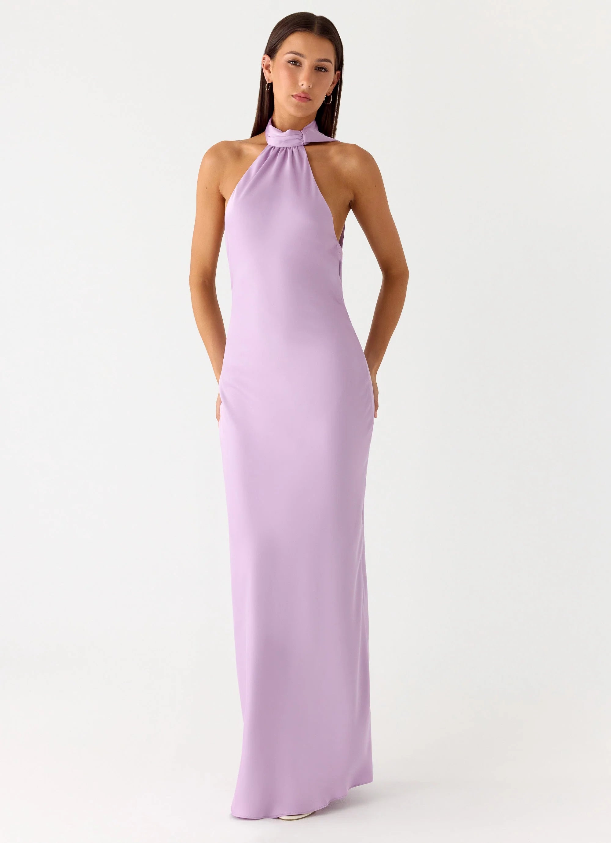 Keena Scarf Maxi Dress - Lavender