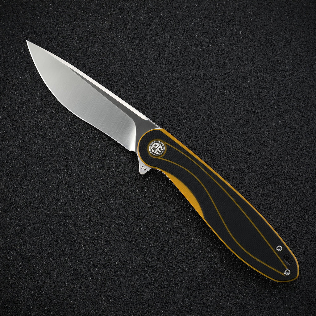 Petrified Fish PF858 Skipper,3.15" D2 Blade,G10 Handle,Flipper Liner lock Folding knife