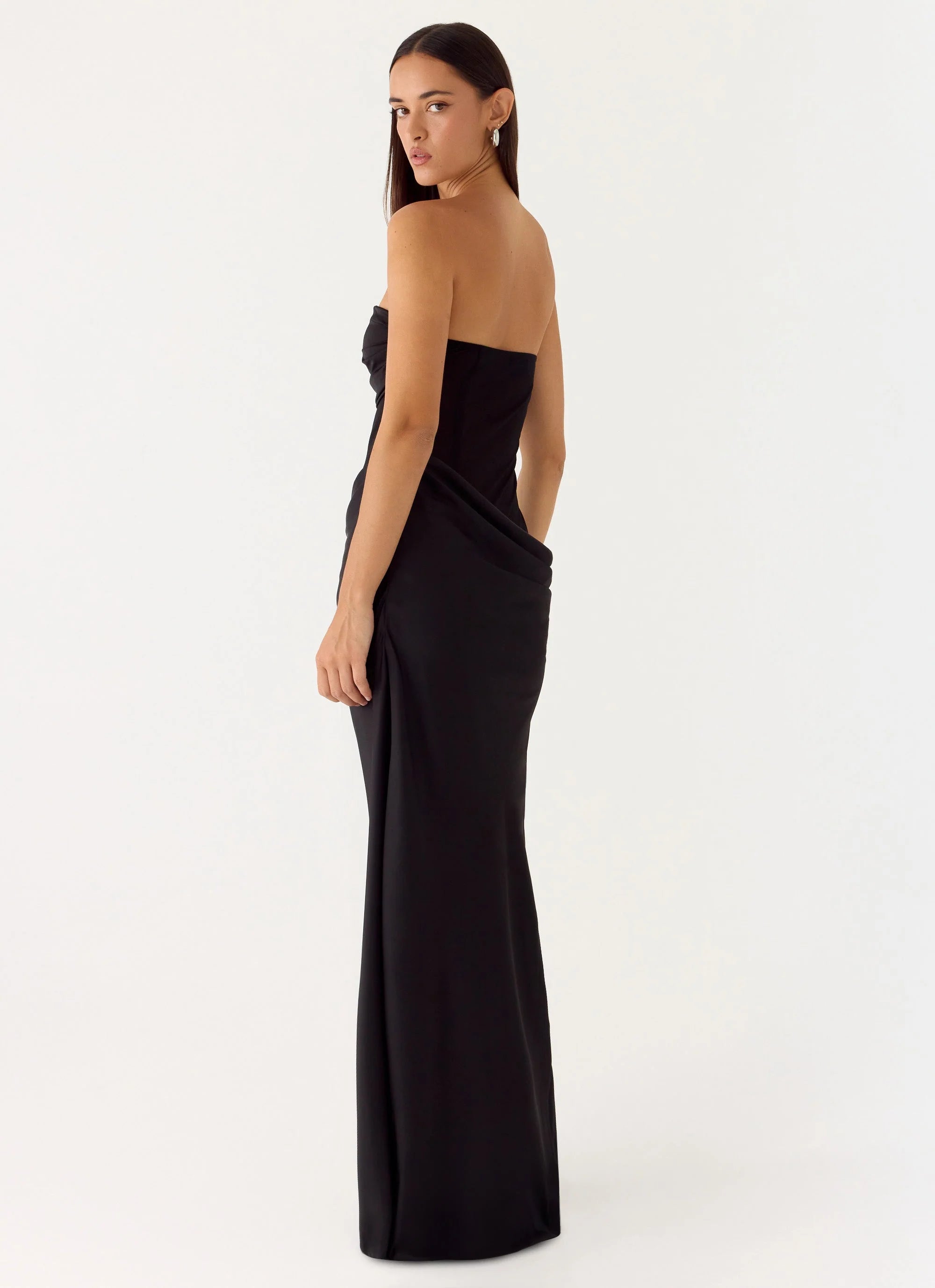 Champagne Skies Maxi Dress - Black
