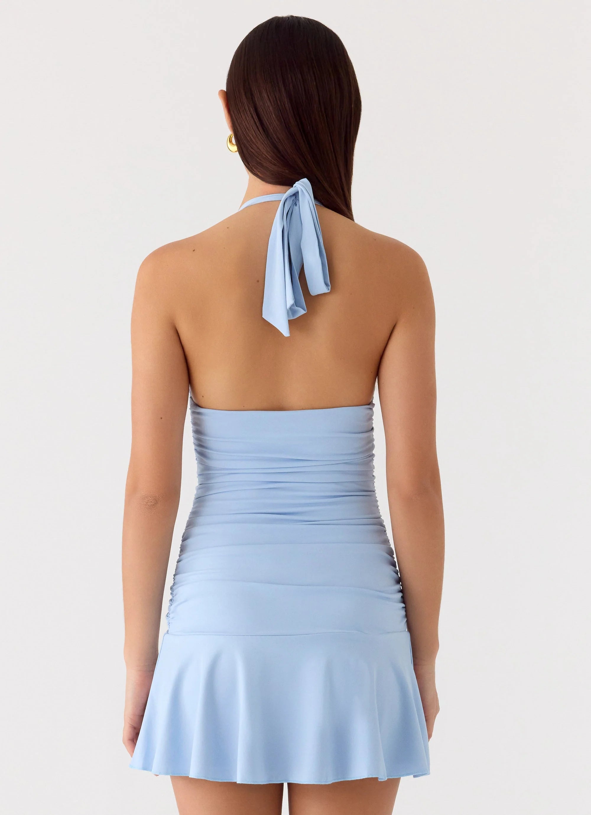 Kanata Halter Mini Dress - Blue