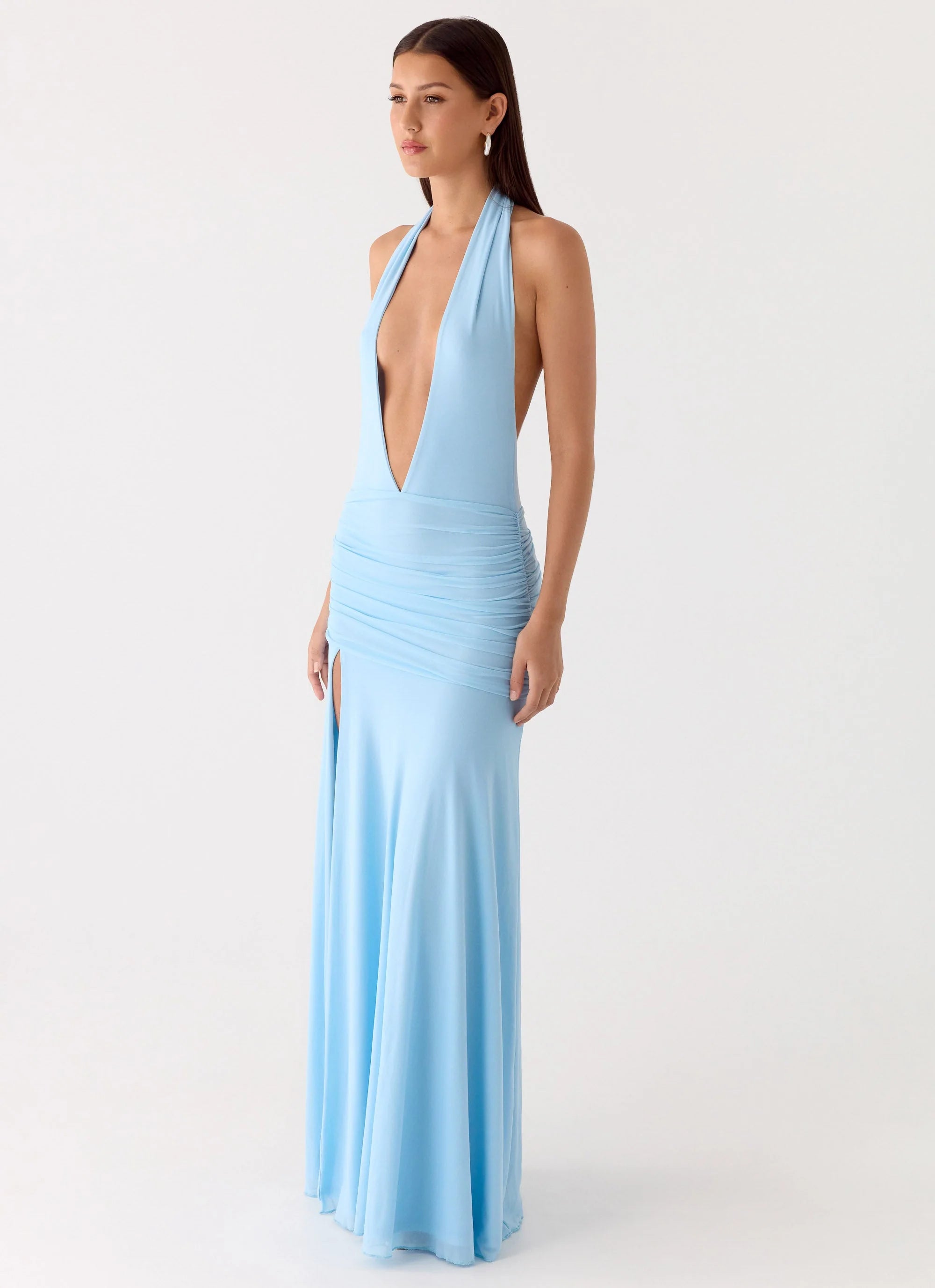 Sorrento Sunsets Maxi Dress - Ice Blue
