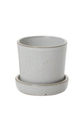 White ceramic Watson Pot on a white background ©Accent Decor