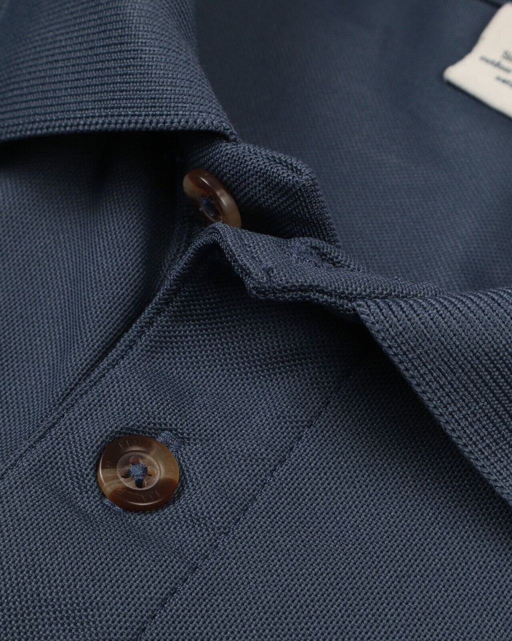 FJALLRAVEN Crowley Pique Polo Shirt Blue Men's Short Sleeve Top Size M