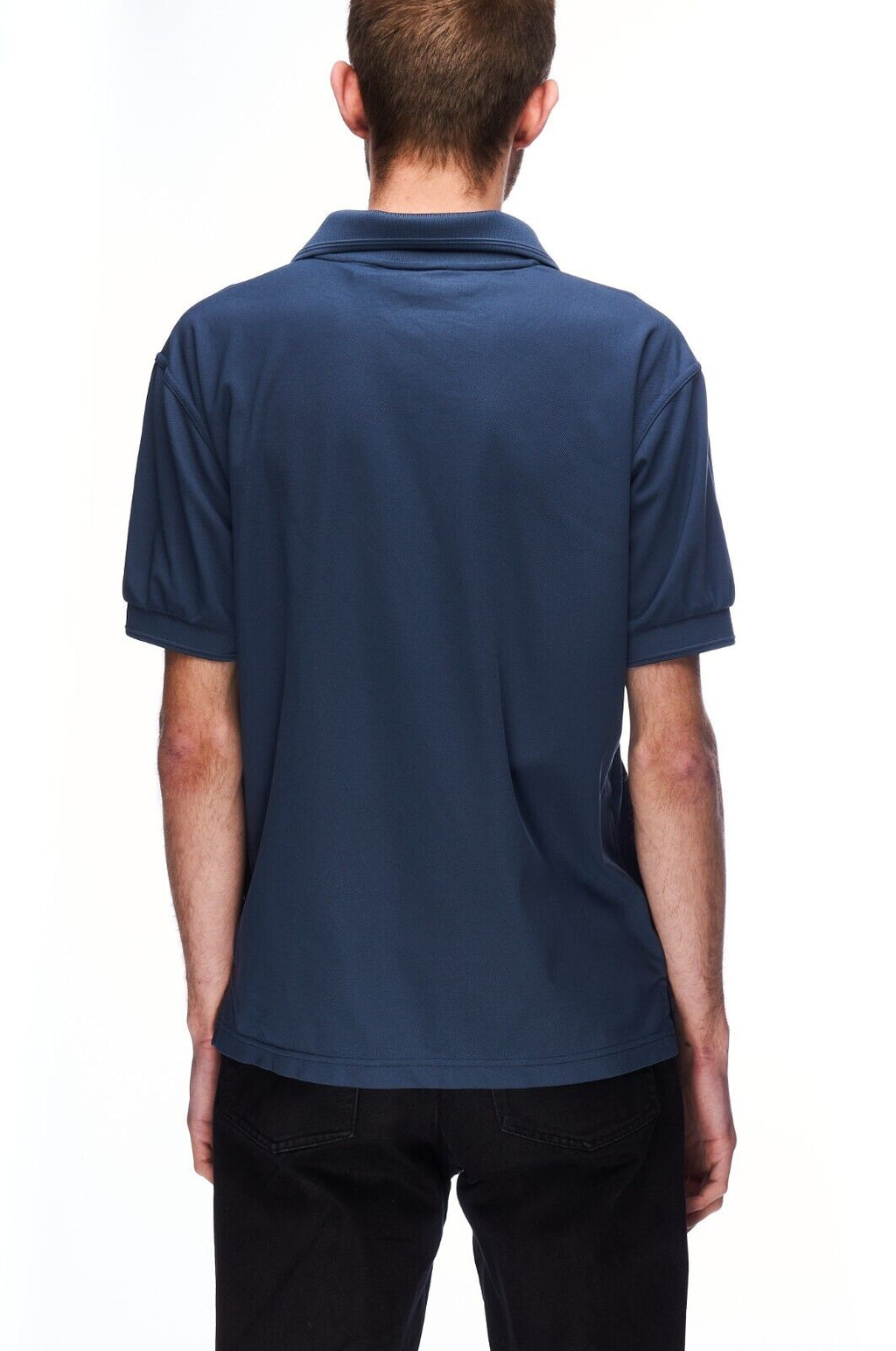 FJALLRAVEN Crowley Pique Polo Shirt Blue Men's Short Sleeve Top Size M