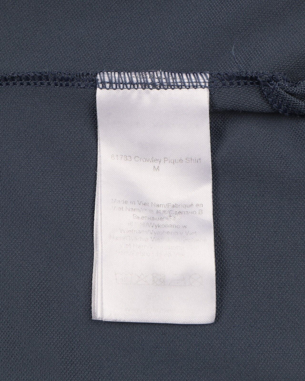 FJALLRAVEN Crowley Pique Polo Shirt Blue Men's Short Sleeve Top Size M
