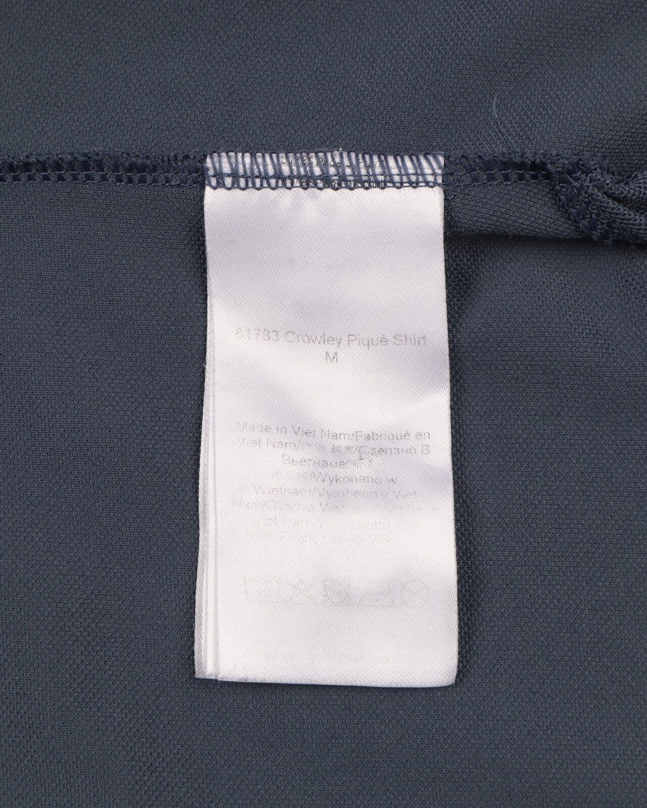 FJALLRAVEN Crowley Pique Polo Shirt Blue Men's Short Sleeve Top Size M