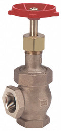 Milwaukee Valve Class 300 Globe Valve, FNPT x FNPT, Bronze, 3/4 in Pipe Size - Valves - 582 3/4"