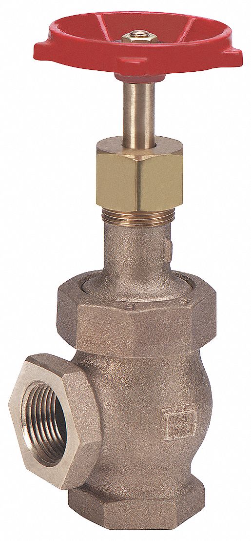 Milwaukee Valve Class 300 Globe Valve, FNPT x FNPT, Bronze, 3/4 in Pipe Size - Valves - 582 3/4"