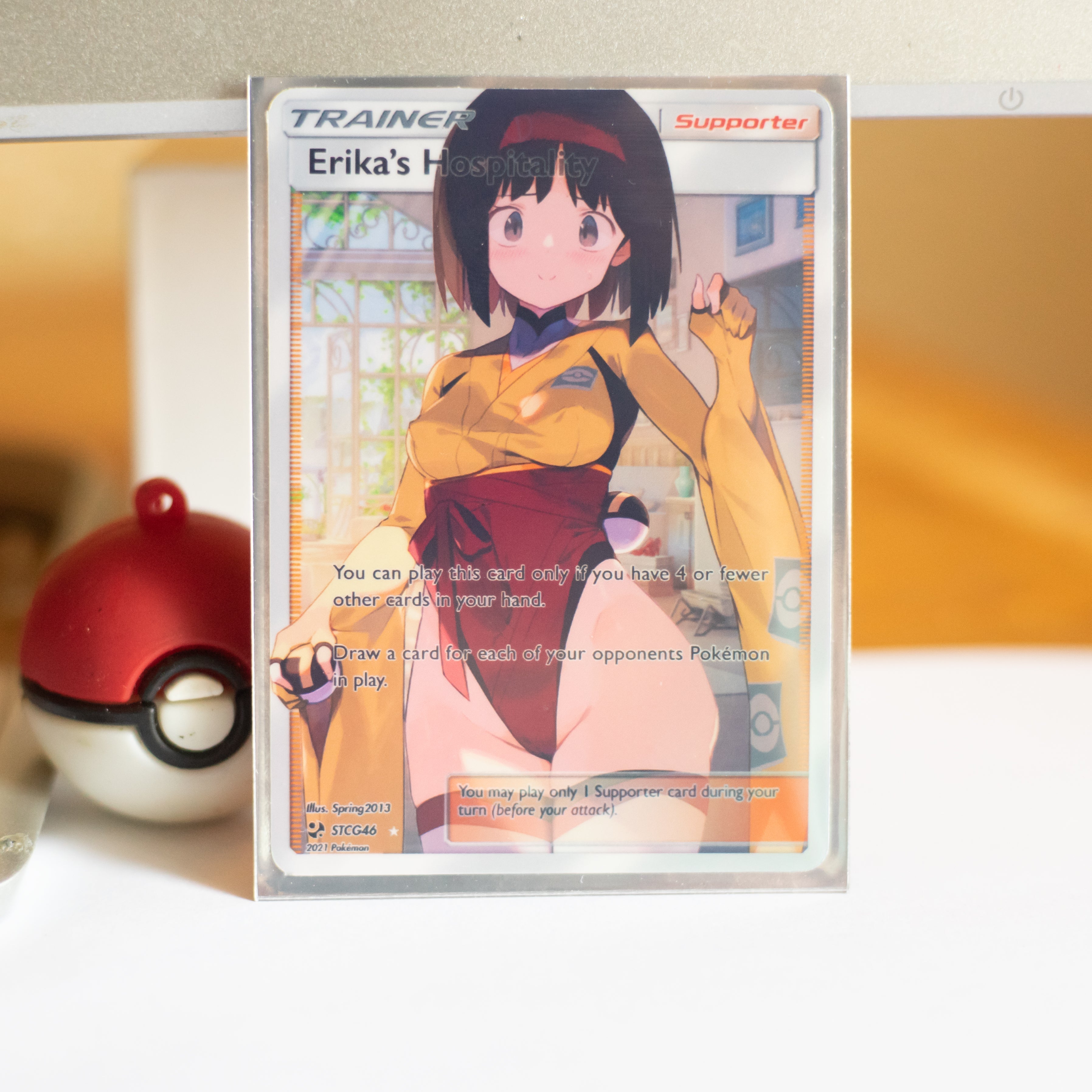 Custom Holographic Full Art Erika's Hospitality Card