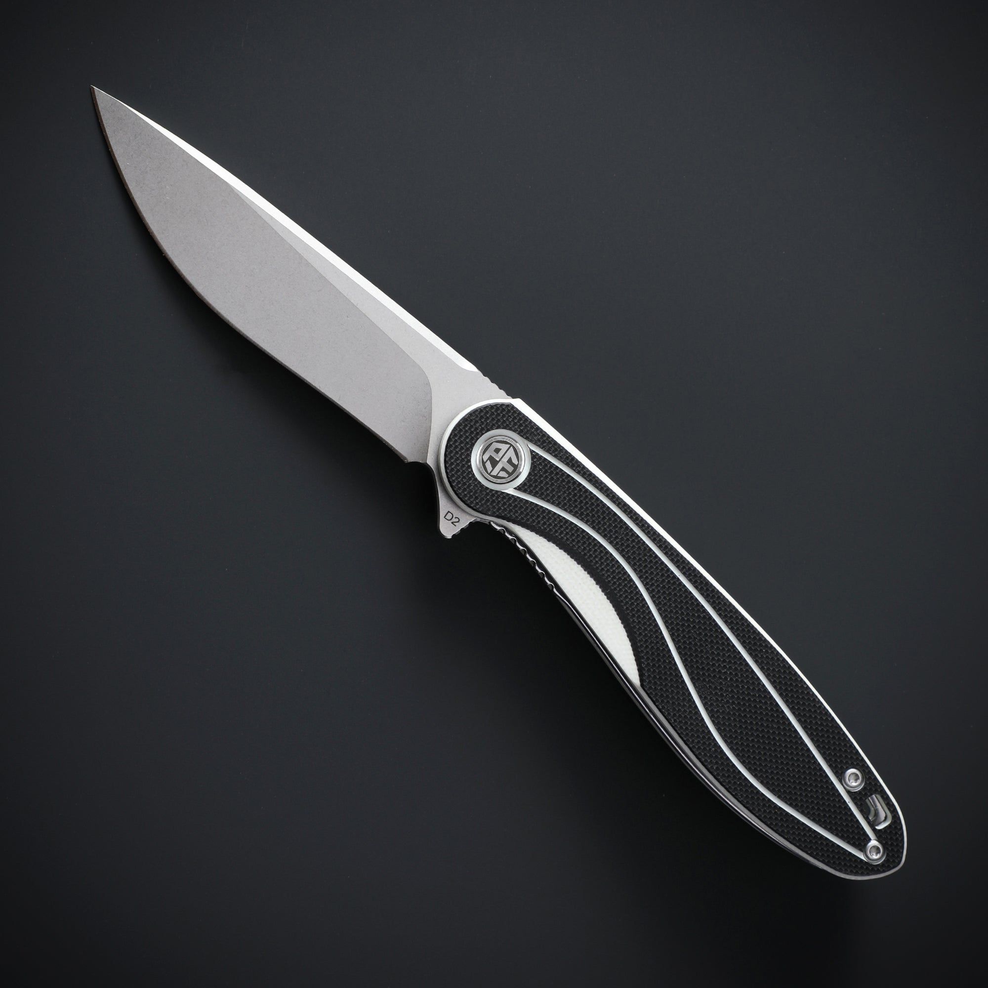 Petrified Fish PF858 Skipper,3.15" D2 Blade,G10 Handle,Flipper Liner lock Folding knife