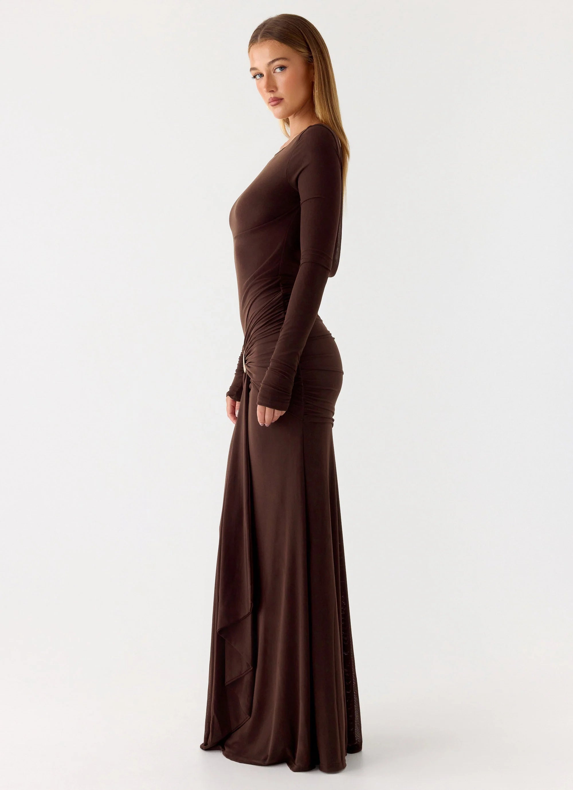 Dray Maxi Dress - Chocolate