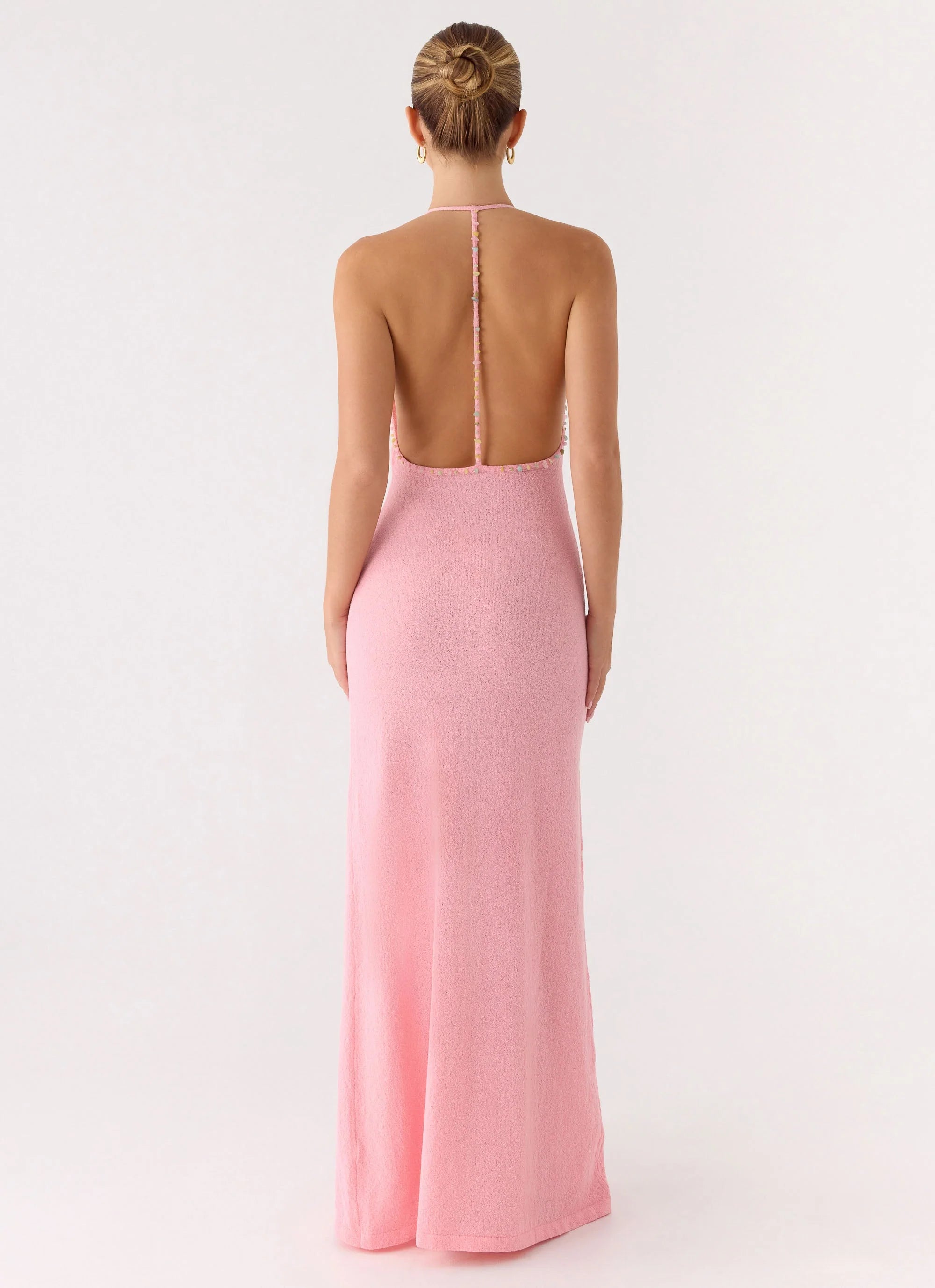 Jianna Knit Maxi Dress - Pink