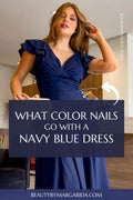 What Color Nail Polish Goes With a Navy Blue Dress?