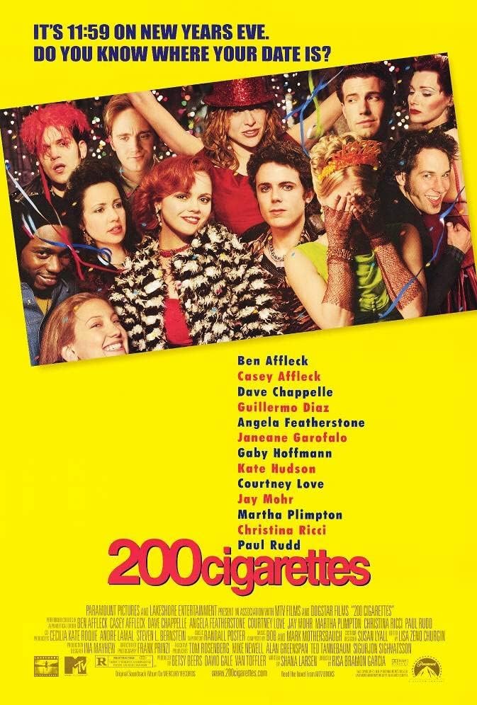 200 CIGARETTES MOVIE POSTER 2 Sided ORIGINAL FINAL 27x40 PAUL RUDD BEN AFFLECK