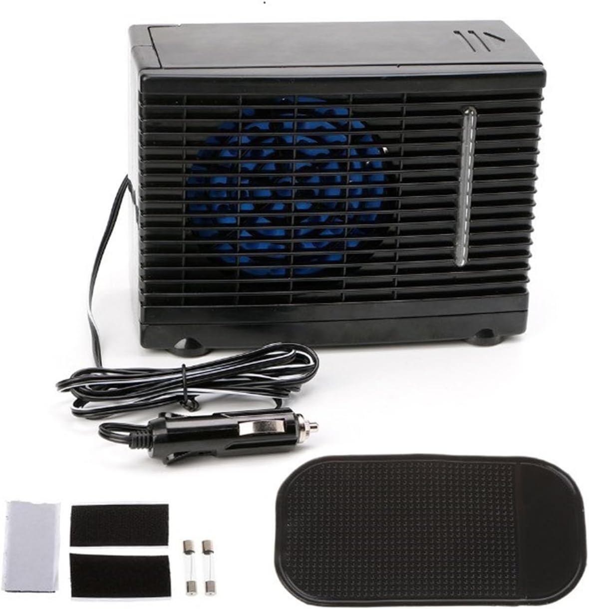 12V Car Air Conditioner Fan, Portable Car Cooling Cigarette lighter Mini Air Cooler Evaporative Water Cooling Fan Universal Fit for Vehicles Truck RV SUV Boat Golf