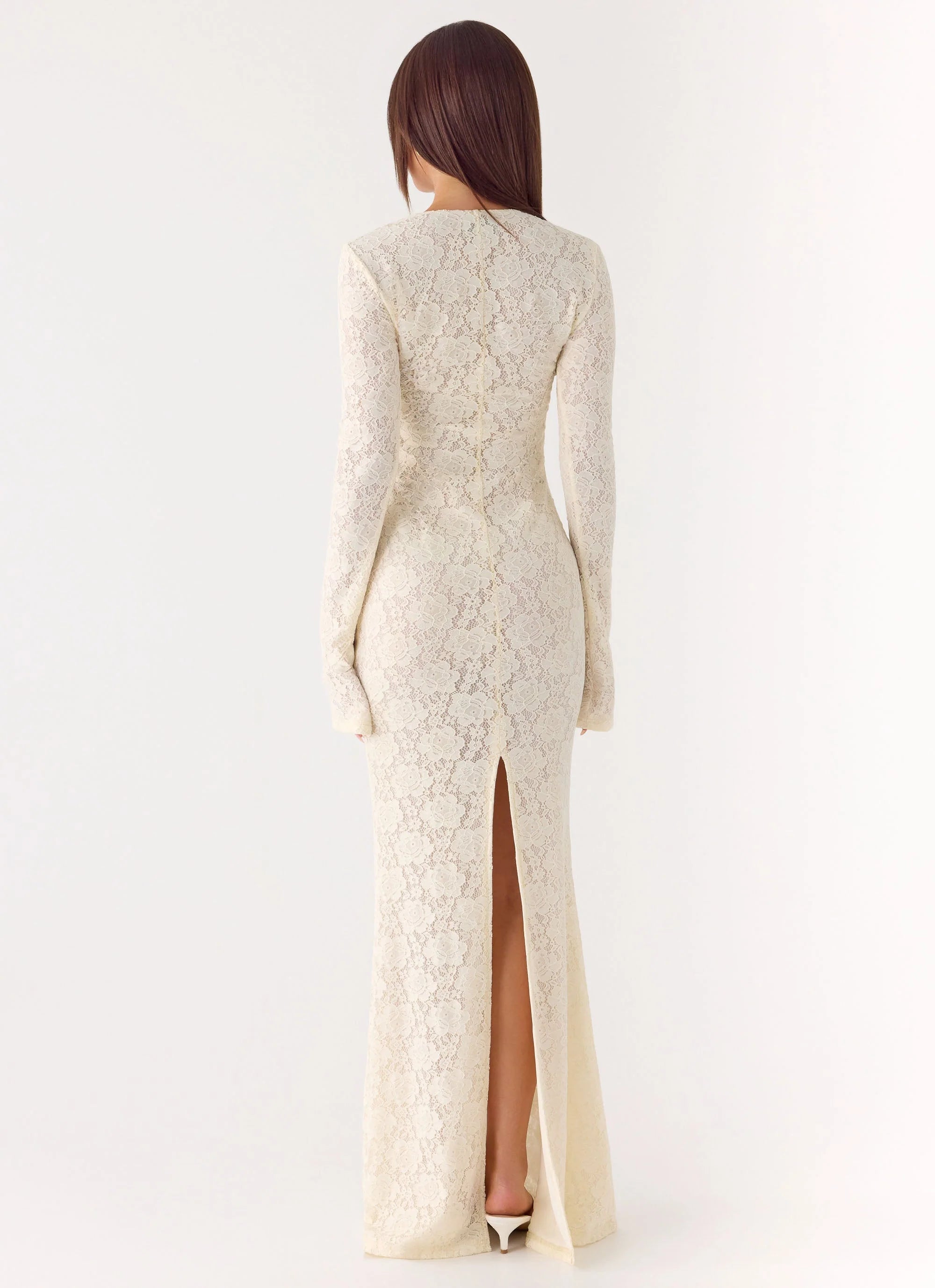 Astoria Long Sleeve Maxi Dress - Ivory