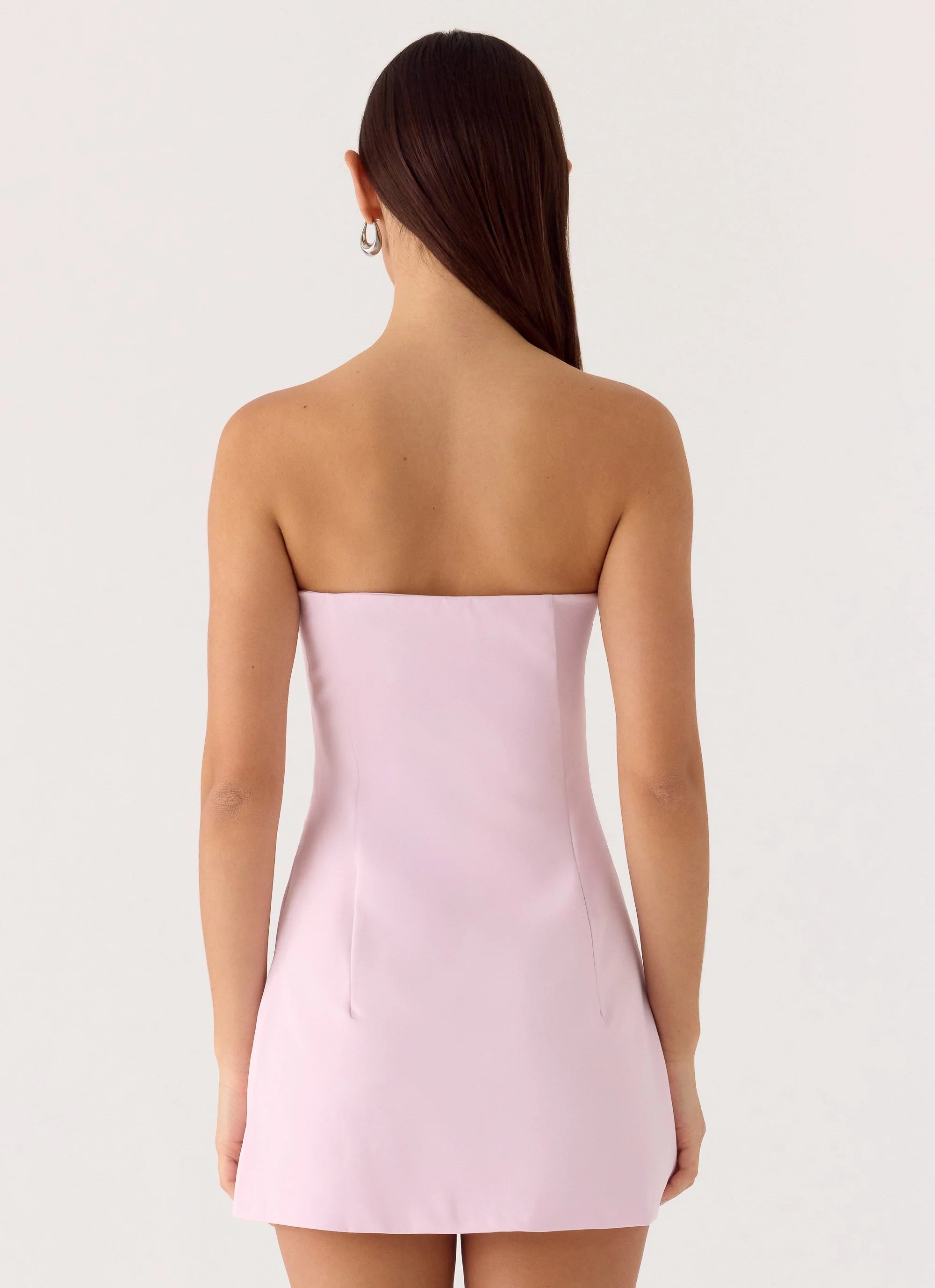 Della Strapless Mini Dress - Pink