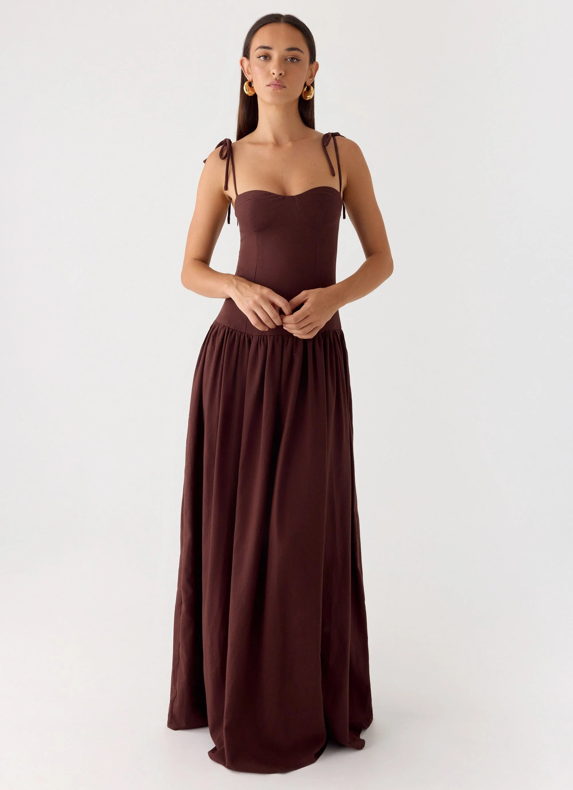 Giovanna Maxi Dress - Chocolate Drizzle