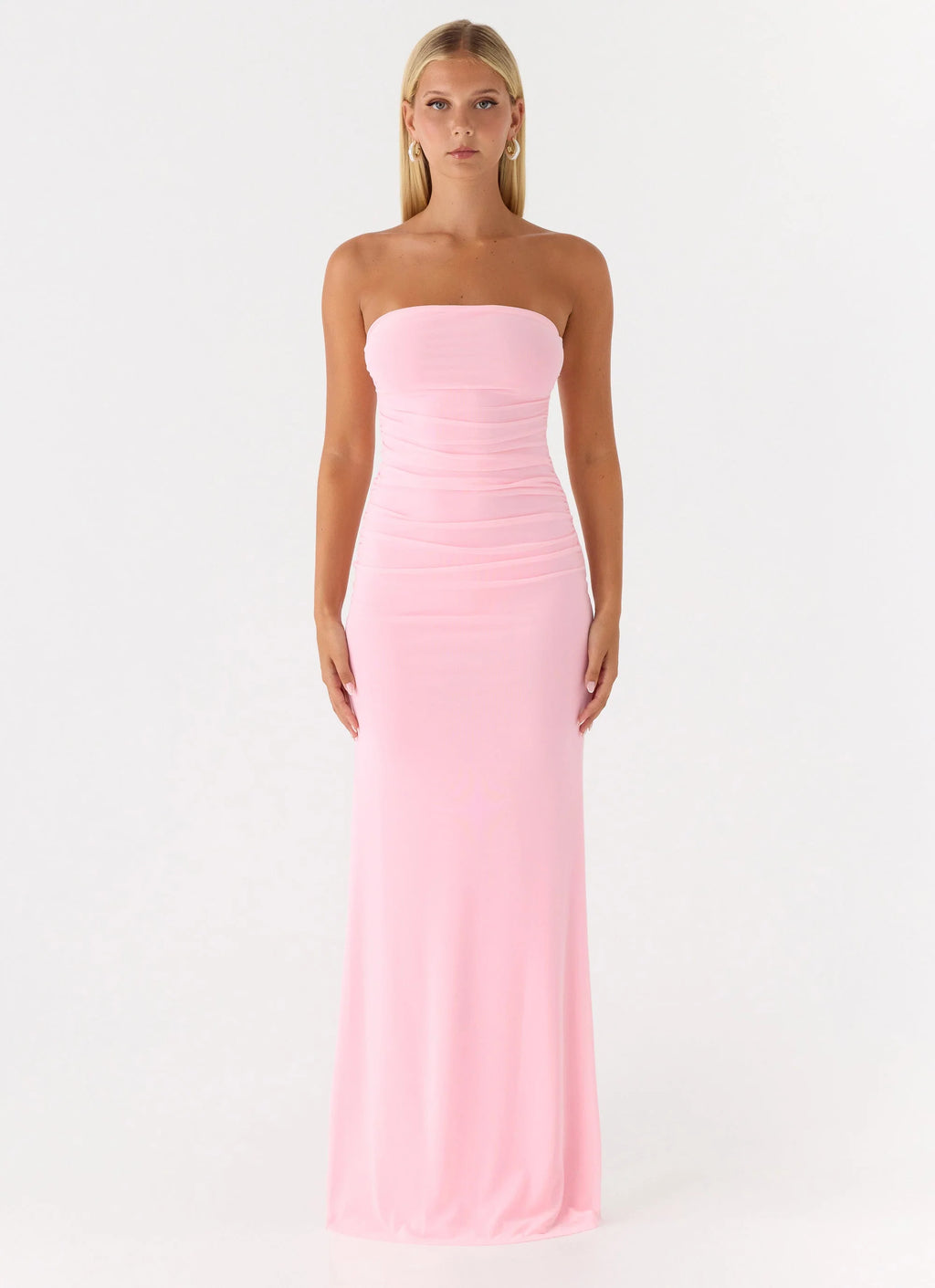 Iroha Strapless Maxi Dress - Pink
