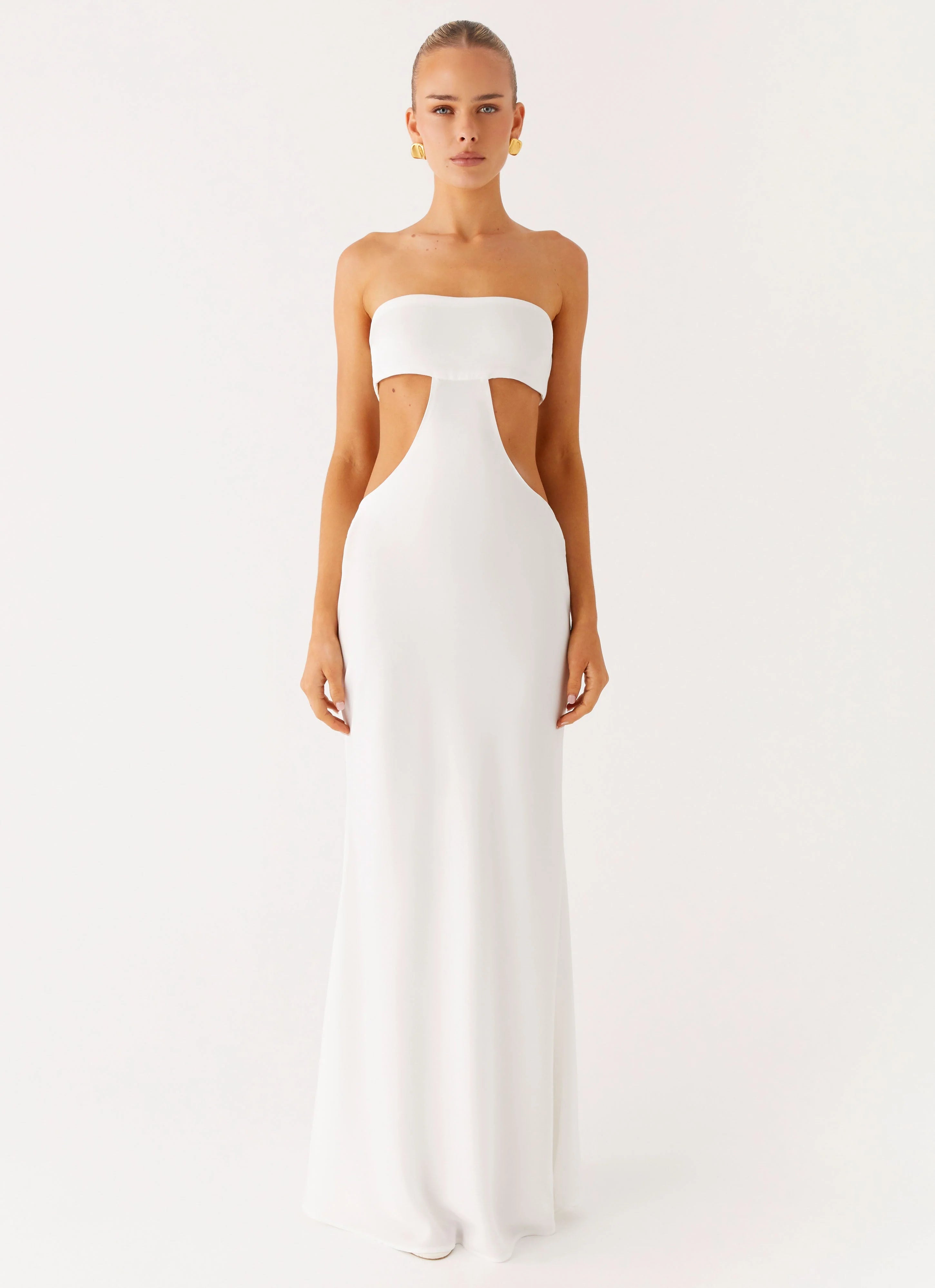 Kiss Me Cut Out Maxi - Ivory
