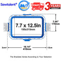 Magnetic Embroidery Hoops Frame 7.7"x12.5" | 195x315mm for Front Back Embroidery for Butterfly Embroidery Machines