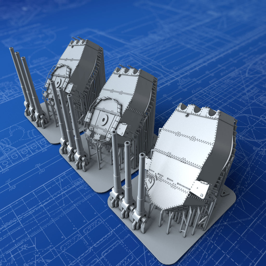 1/700 Royal Navy 16"/45 (40.6cm) MKII/III (HMS Lion)
