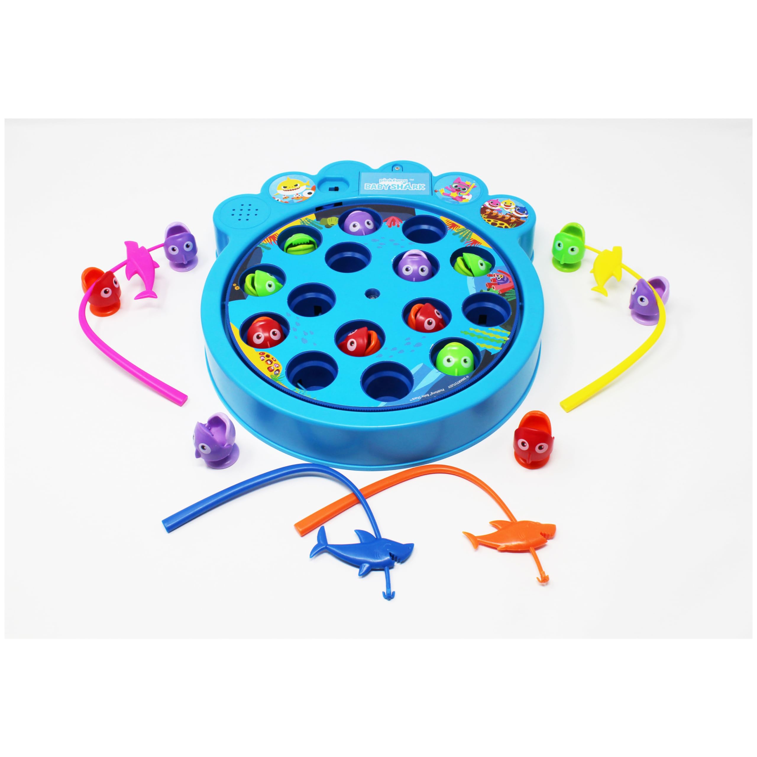 Juego de Pescar Pinkfong Baby Shark Azul con Canción para Niños