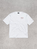 CFABM01923 - T-Shirt In Jersey Con Stampa Sul Davanti E Retro Con Rotture • Bianco