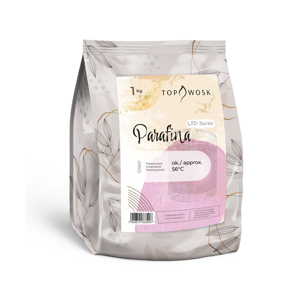 Parafina LTP 50/40 Granulat – świece zalewane, świece wolnostojące