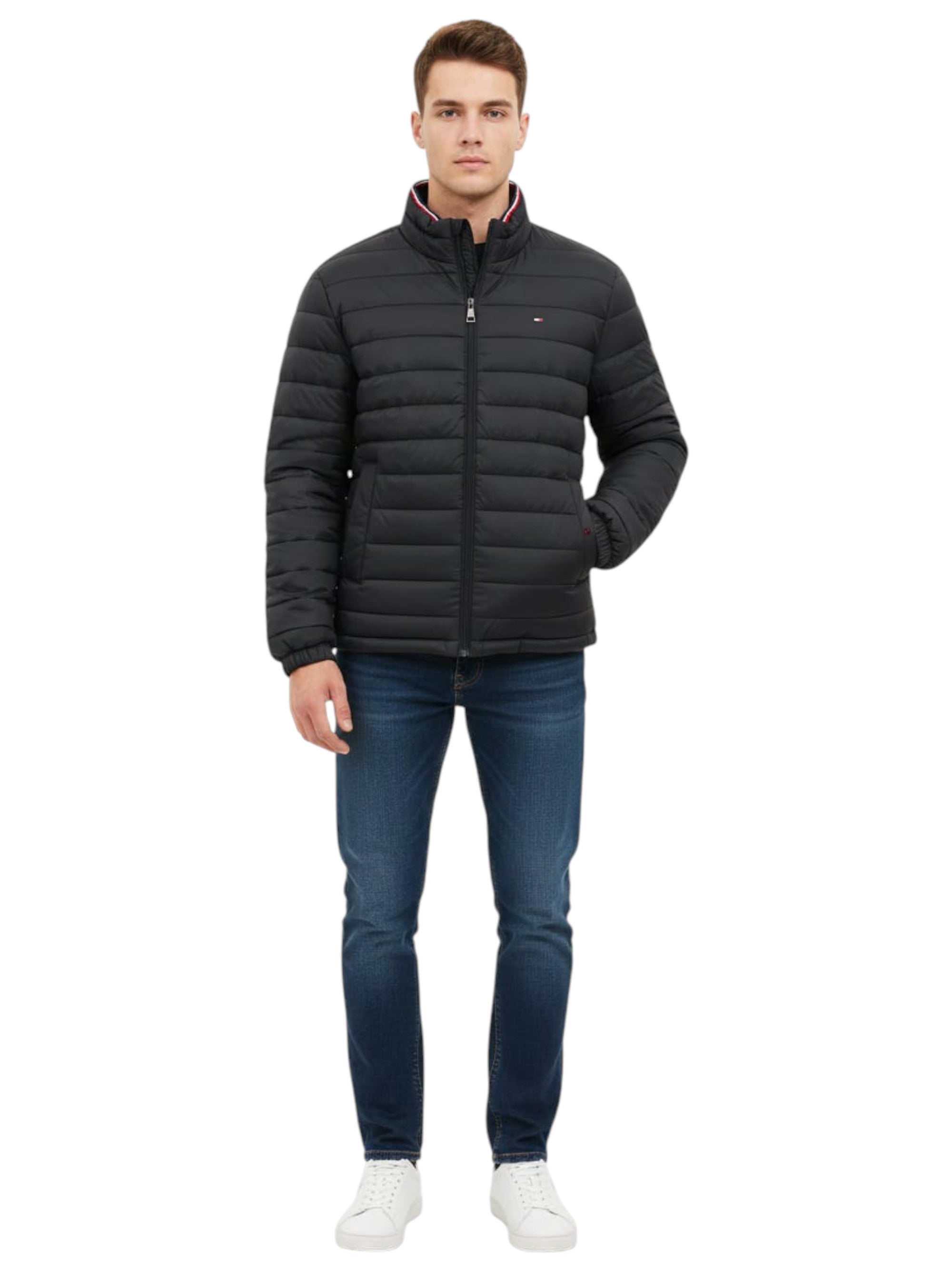 Image for Men's Quilted Jacket,Black
