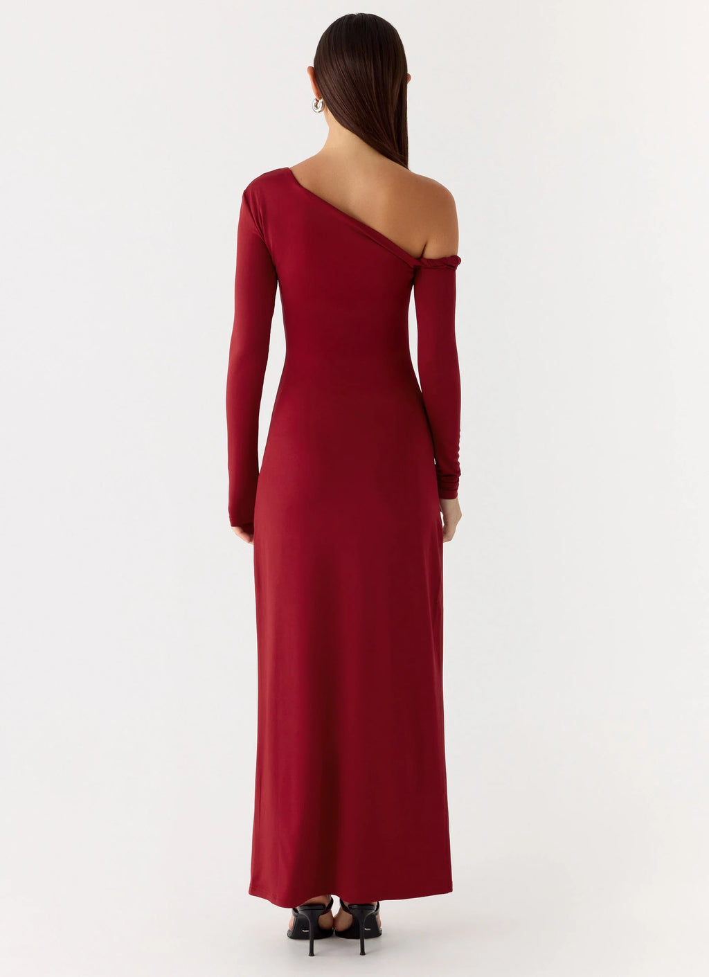Jordana Twist Maxi Dress - Merlot