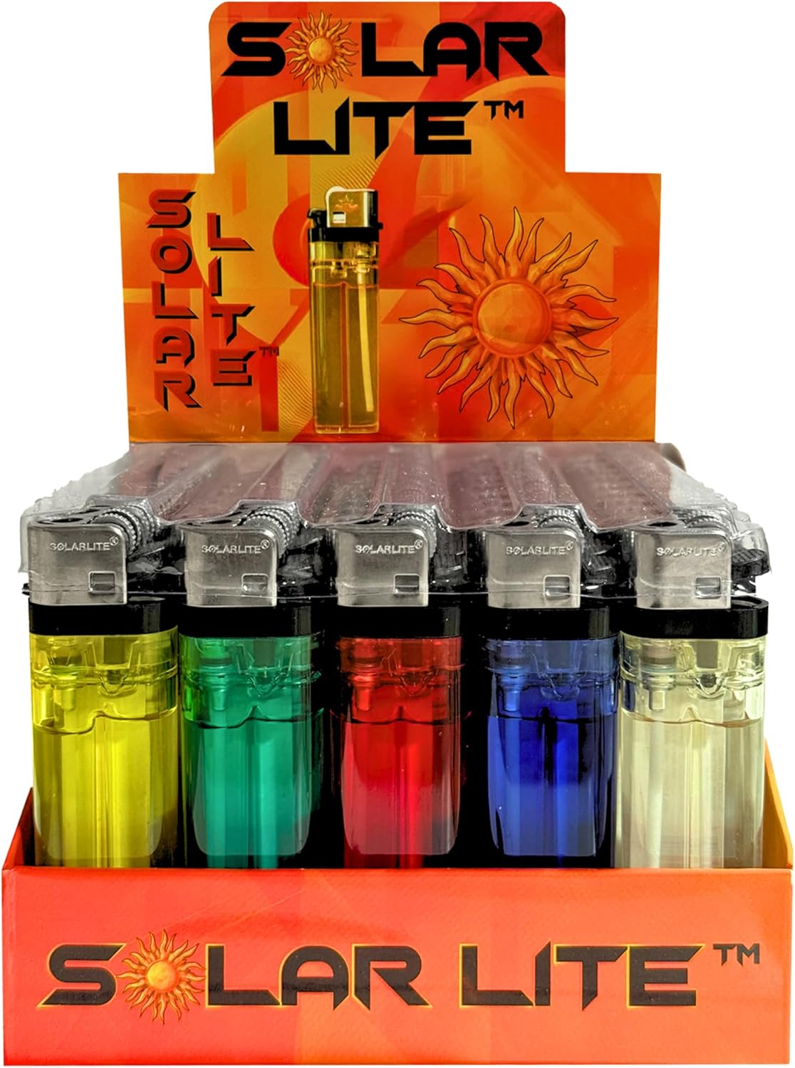 50 Cigarette Wholesale Disposable Lighters Pack Of 50 with Stand