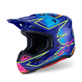 ALPINESTARS S-M7 CAST HELMET 2026 in Blue/Fluo Yellow/Pink