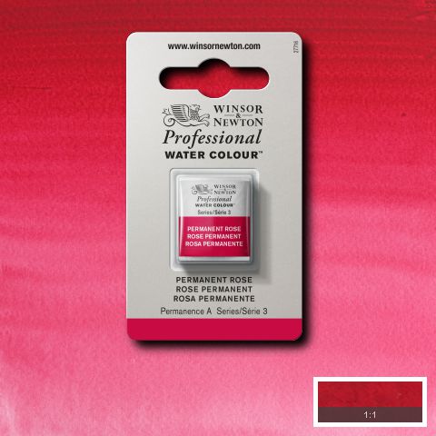 502 Permanent Rose, Winsor&Newton akvarel