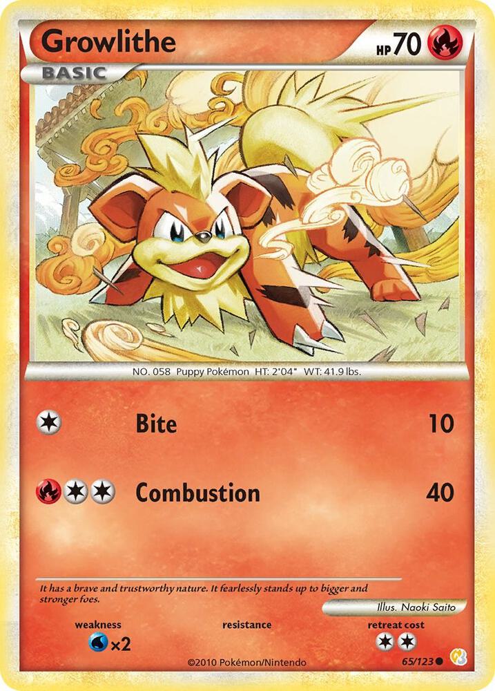 Growlithe - HeartGold SoulSilver - Pokemon