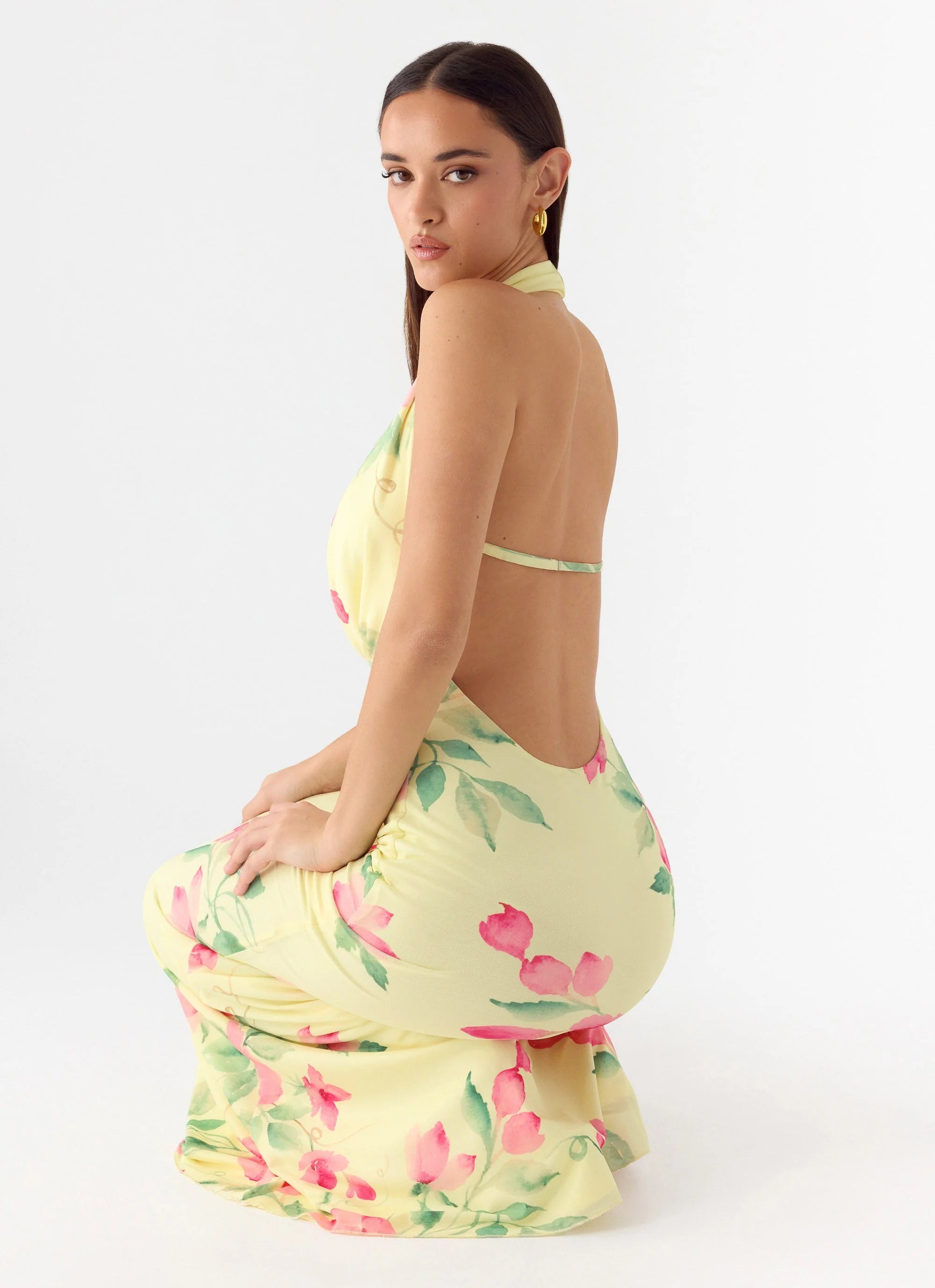 Like You Better Maxi Dress - Lemon Soleil
