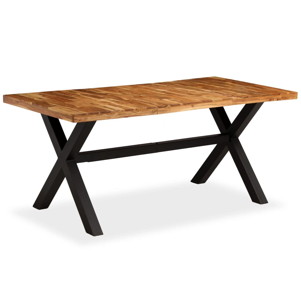 Table de salon salle à manger design bois d'acacia et manguier 180 cm 0902309