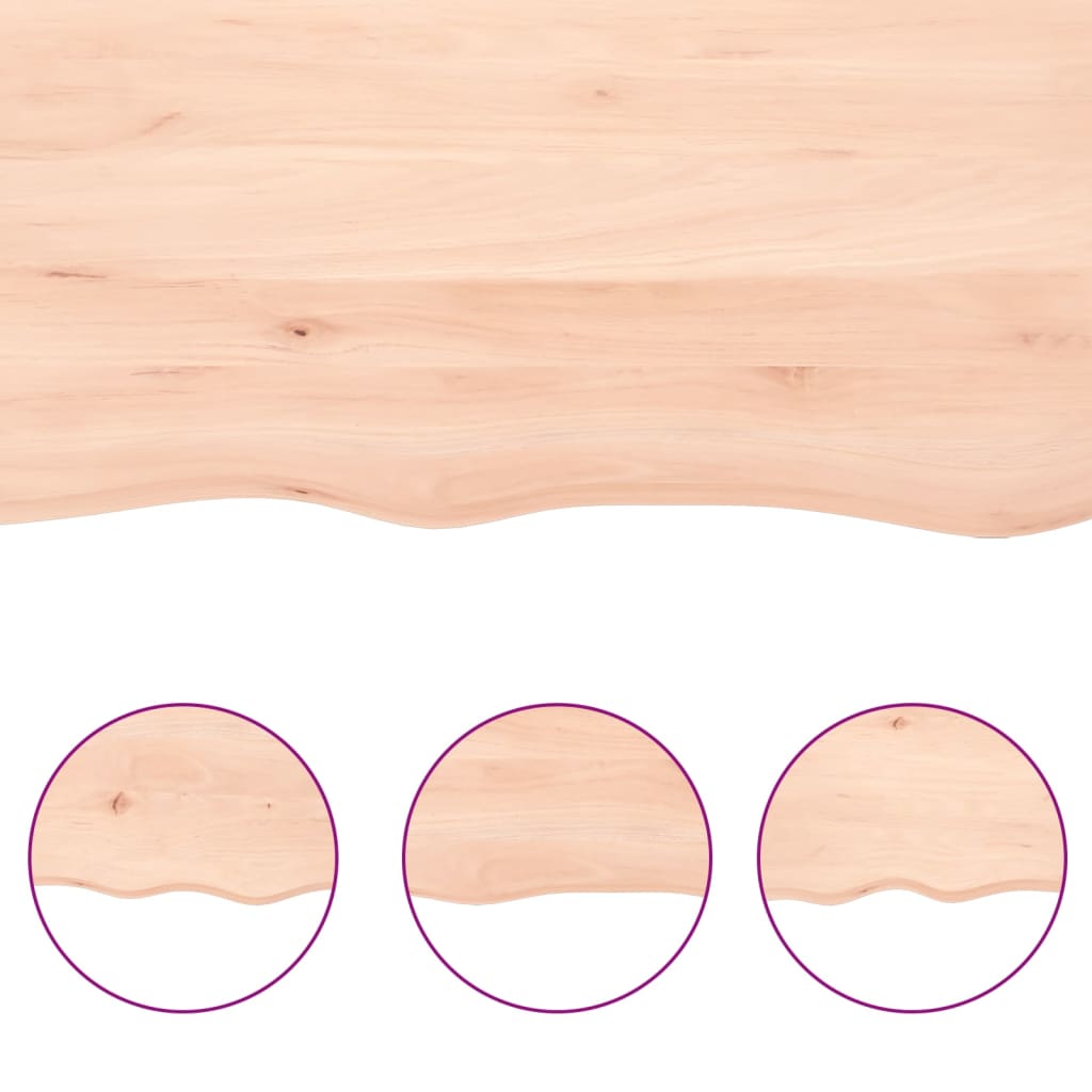 Vegghylle 80x50x(2-6) cm ubehandlet heltre eik