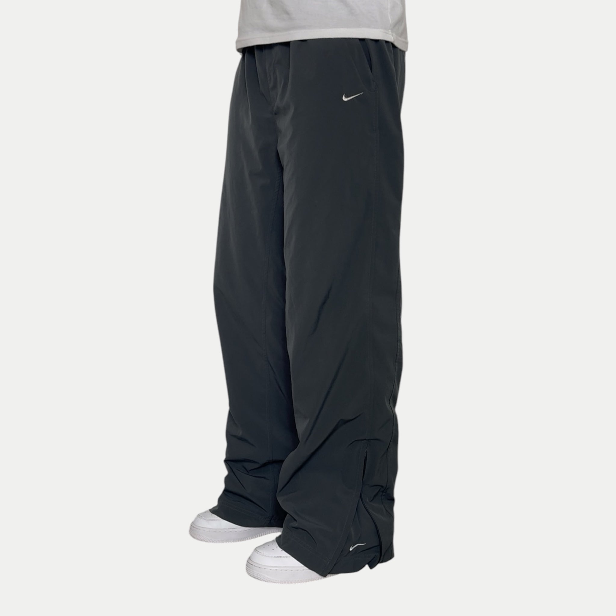 SUPER RARE 2000s Baggy Nike Trackpants Grey *PREMIUM* - (L)