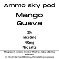 Ammo Sky Pod Mango Guava 20mg/ml Nicotine