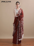 Pure Cotton Mul Mul Printed Saree with Blouse | Soft Handblock Style Saree | House of The Handblock