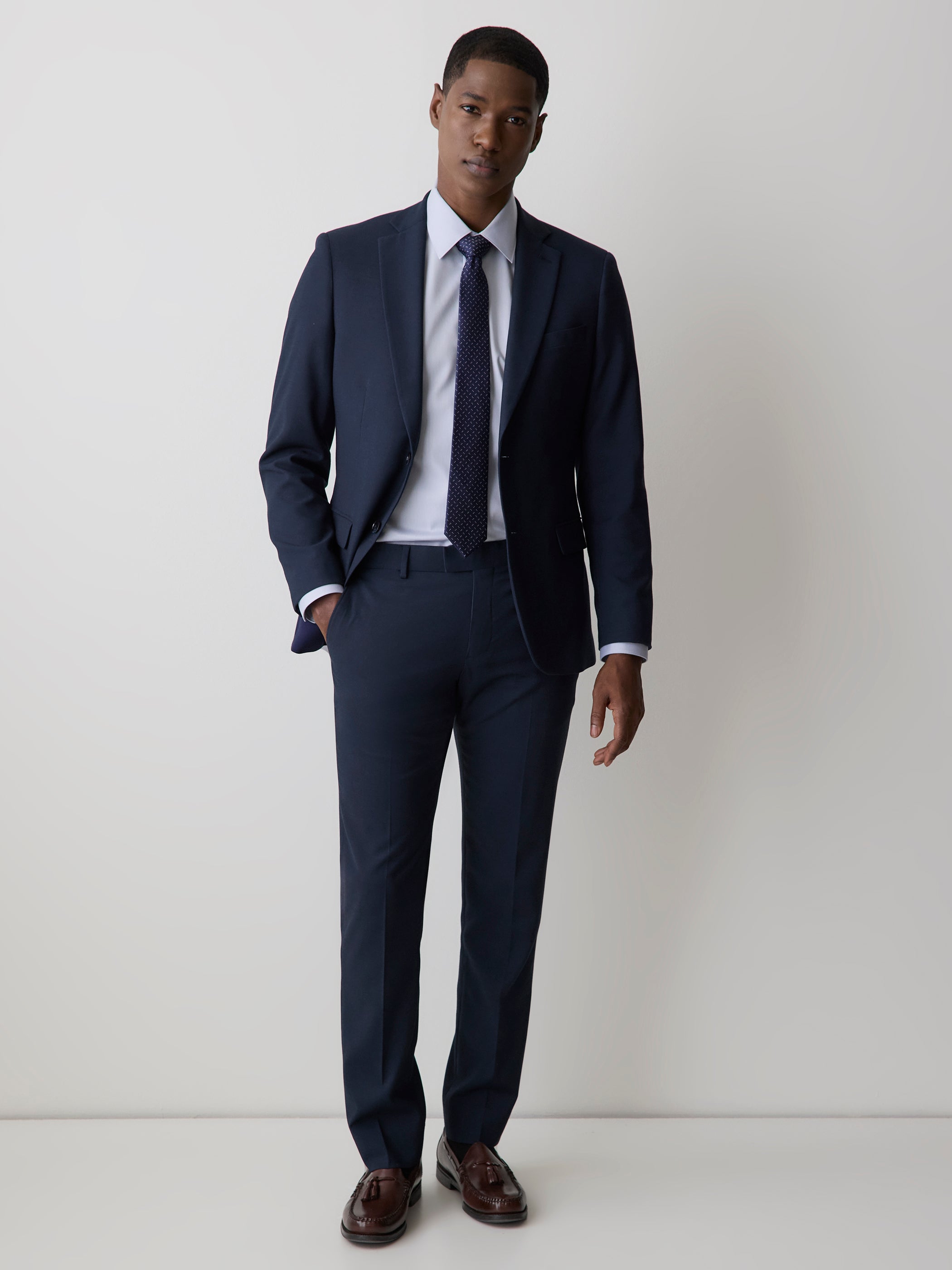 Essential Slim Fit Navy Suit Pant