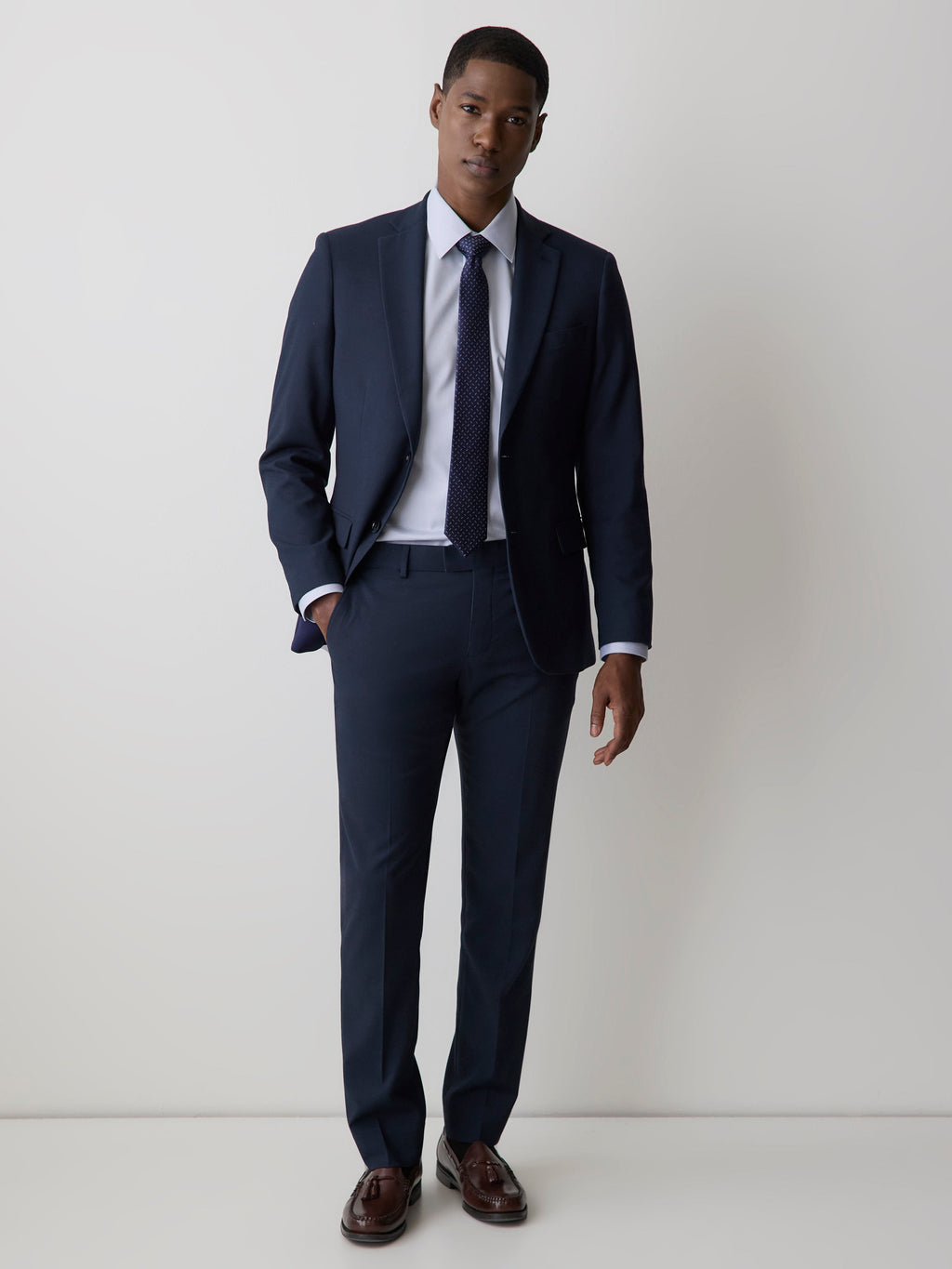 Essential Slim Fit Navy Suit Pant
