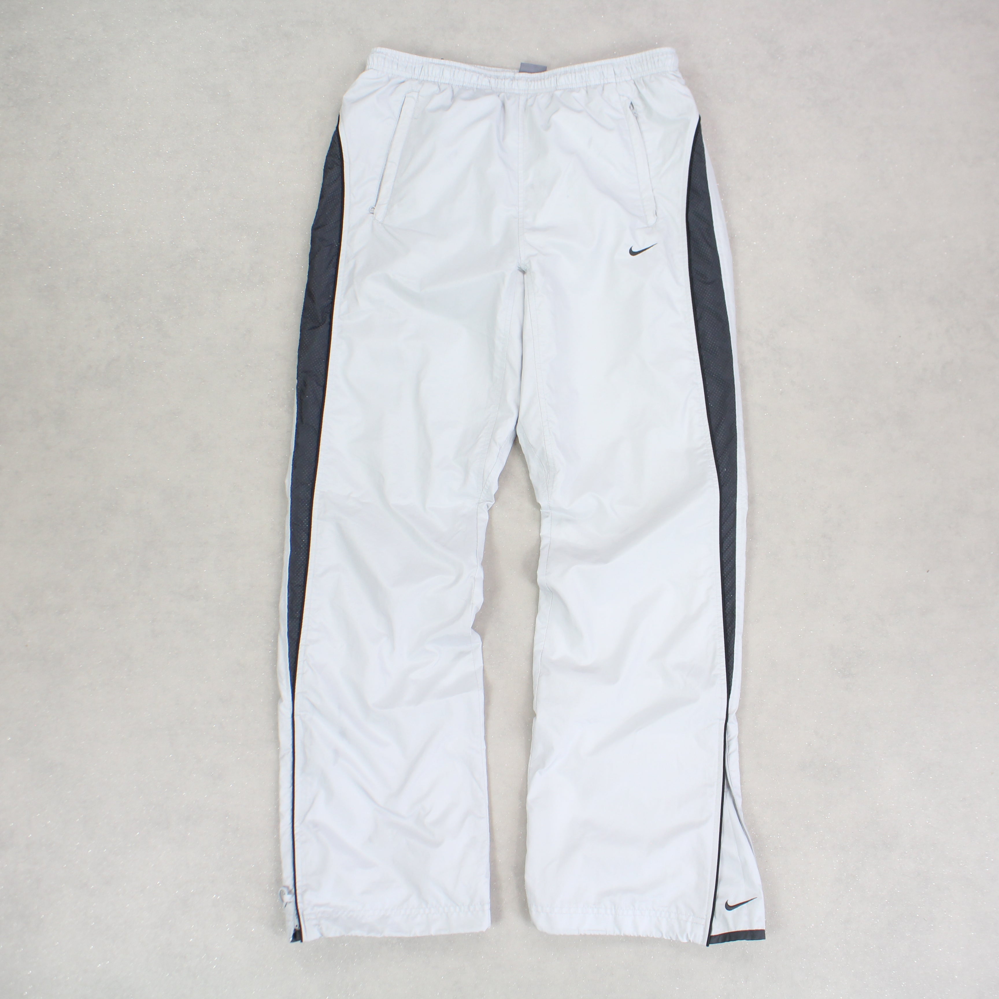 SUPER RARE 2000s Nike Trackpants Grey - (M)
