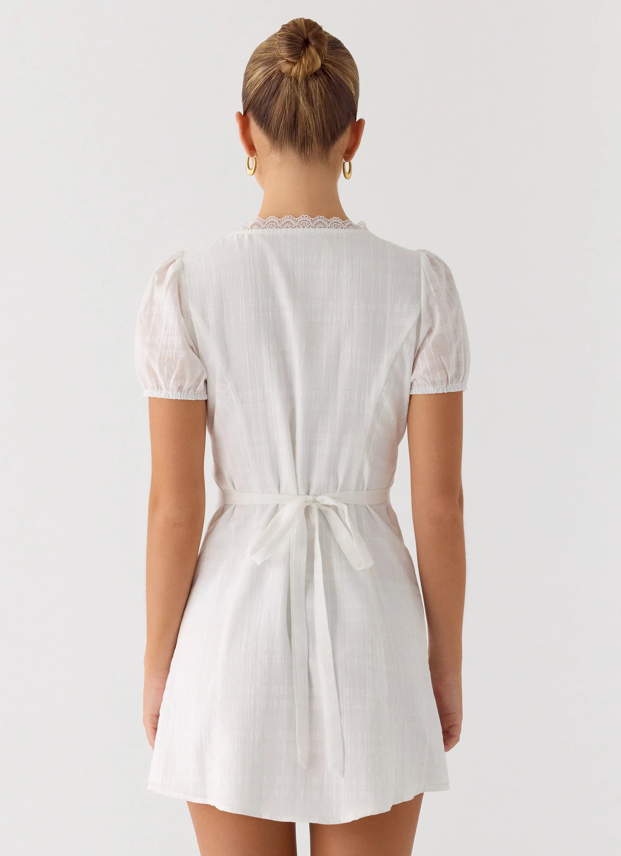 Sweet Lullaby Mini Dress - White