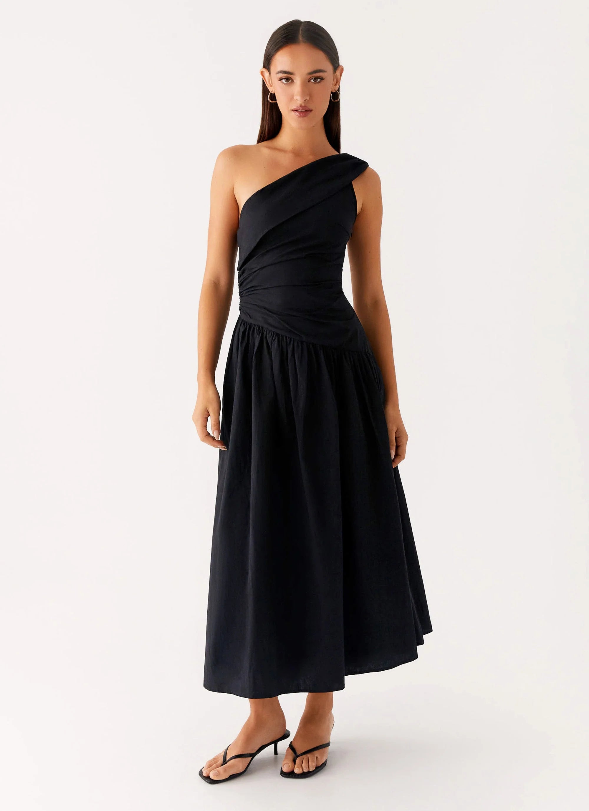 Janessa Midi Dress - Black