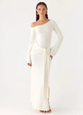 Kova Knit Maxi Dress - White